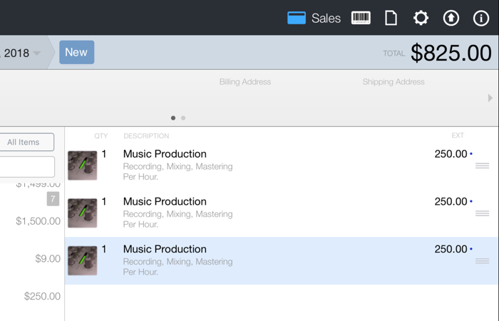 Line items not grouped